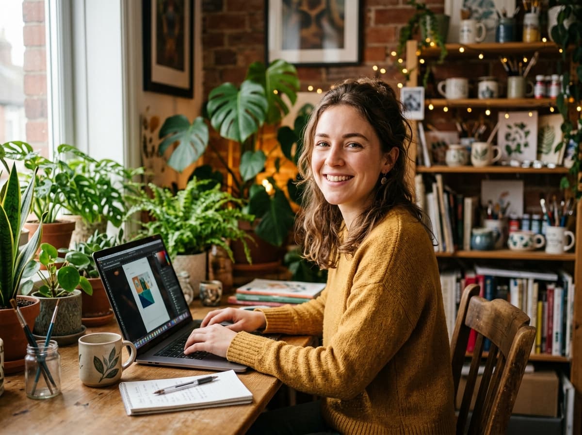 Creative student mastering AI with Xelta