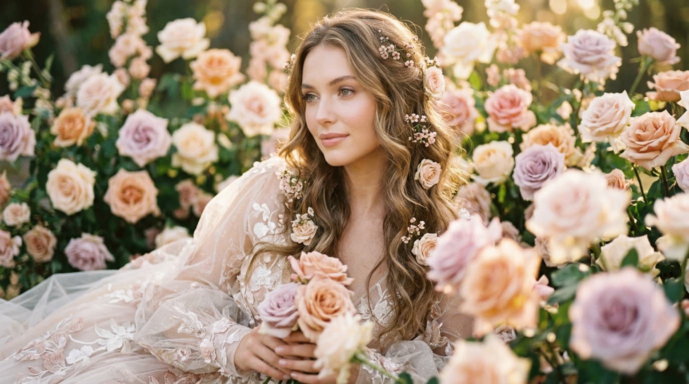 Editorial Floral Fashion